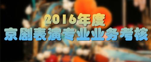 欧美大片艹蛋国家京剧院2016年度京剧表演专业业务考...